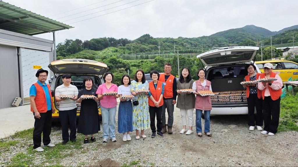 함양군아동위원협의회 계란 나눔 행사 실시