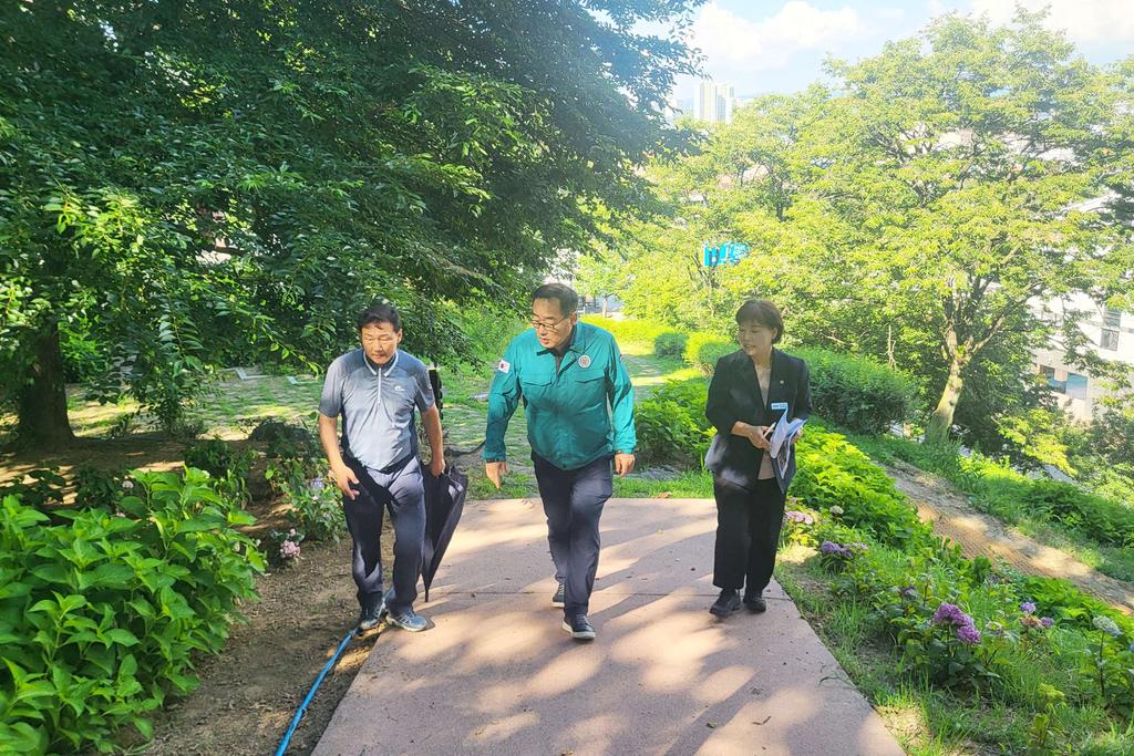 함양군 백삼종 부군수 상림공원 등 문화시설분야 현장 점검