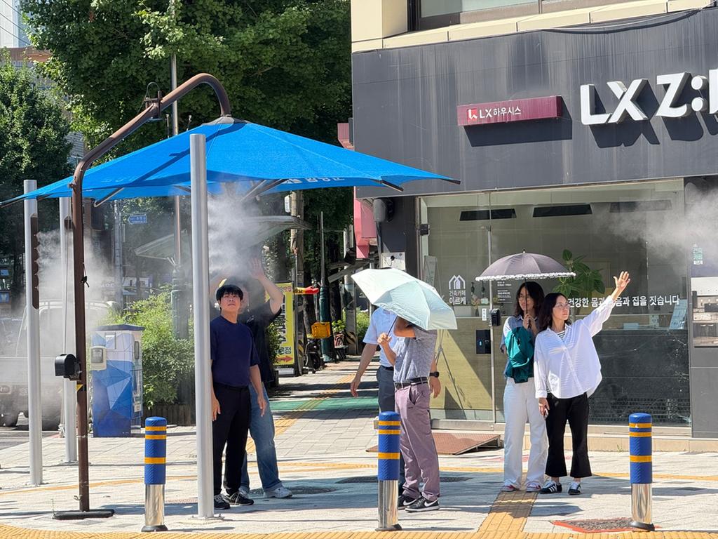 함양읍 시가지 쿨링포그 가동