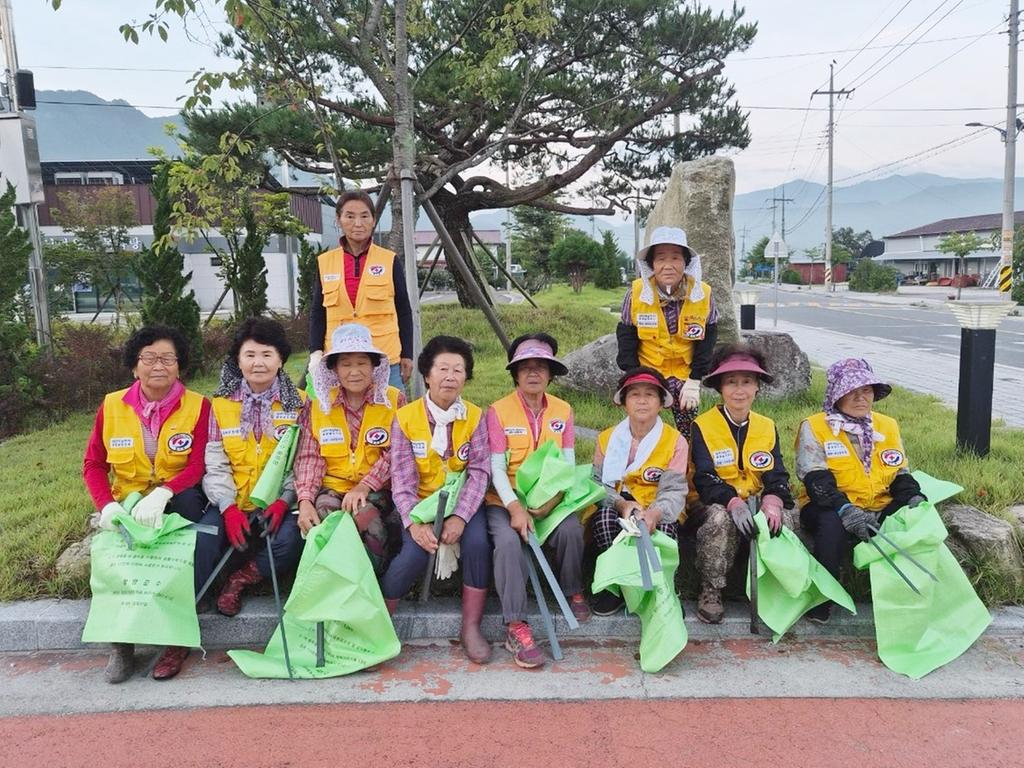 함양 서상면 적십자부녀봉사회 관내 환경정화 봉사활동