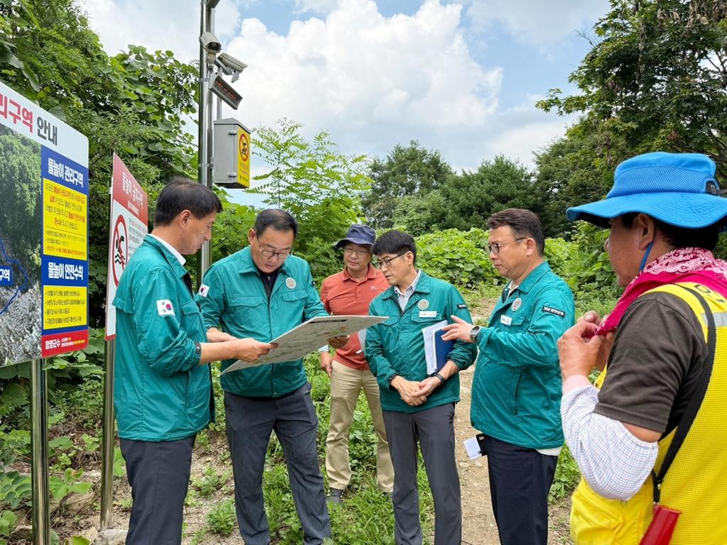 함양군 백삼종 부군수 물놀이 안전사고 예방 현장점검
