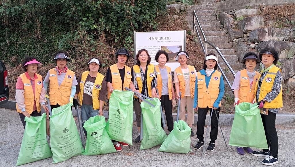 함양 안의면 적십자봉사회 환경정화 봉사활동