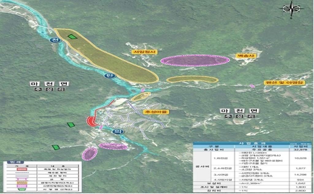 추성지구 종합계획도