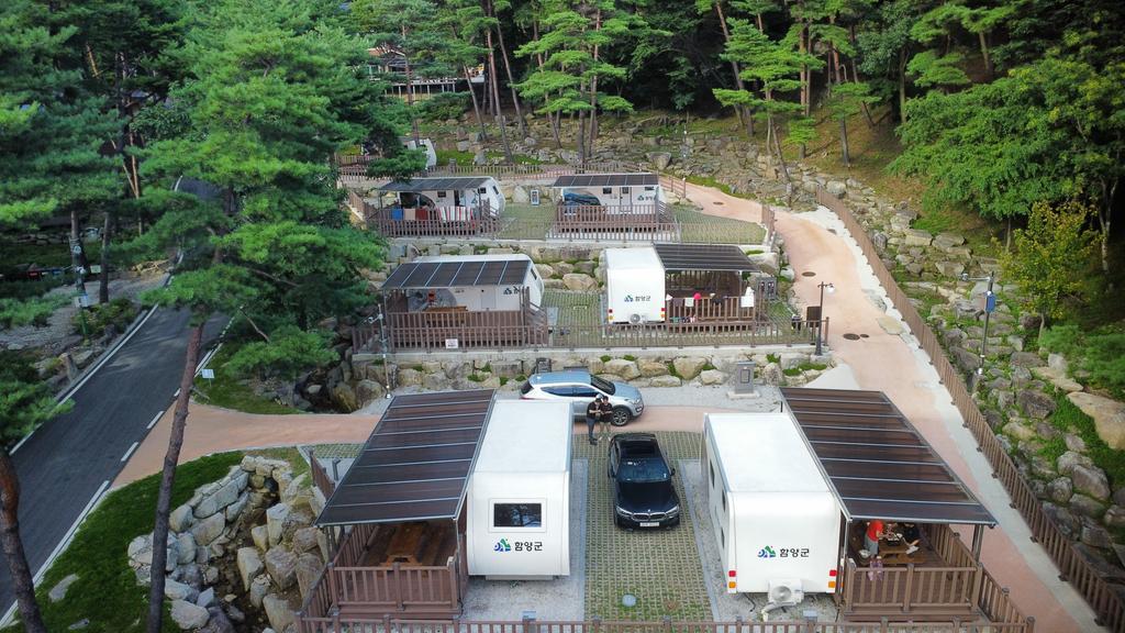 대봉산자연휴양림(카라반)전경 사진