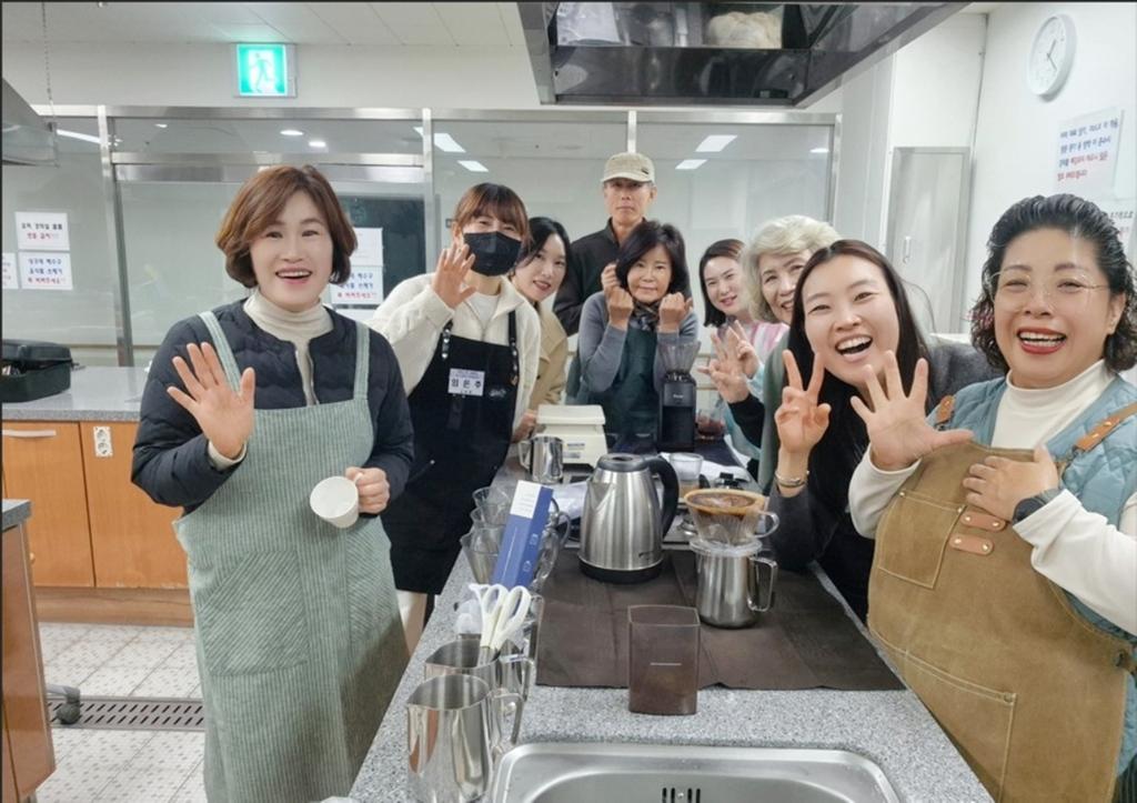 함양군 평생학습 자격과정 운영 성과(커피바리스타과정)