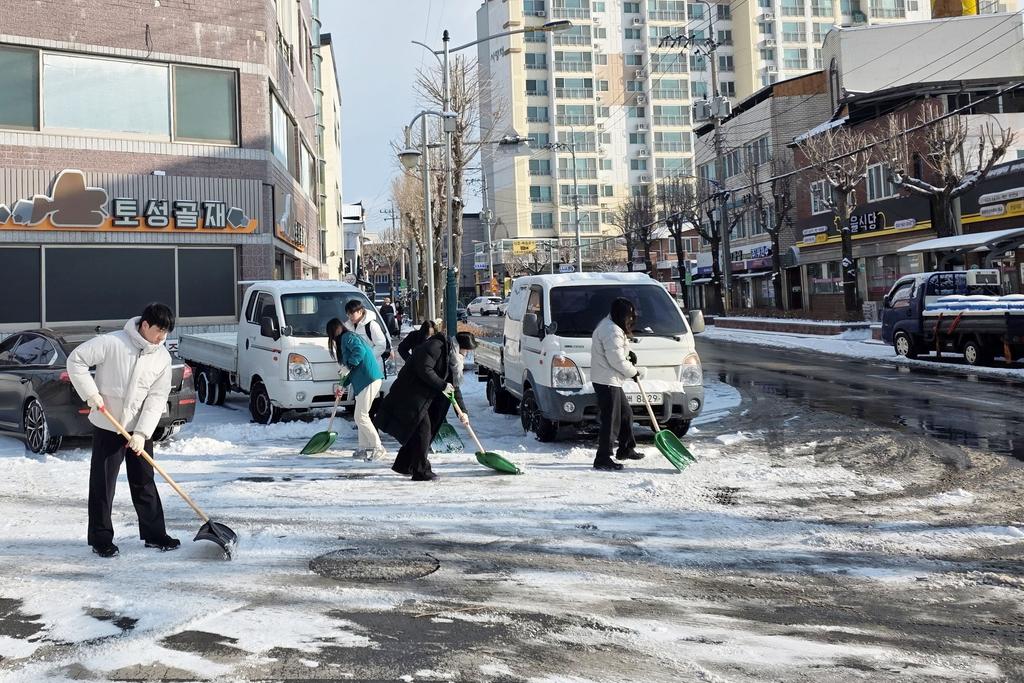 함양군 군민불편 최소화를 위한 제설작업 실시