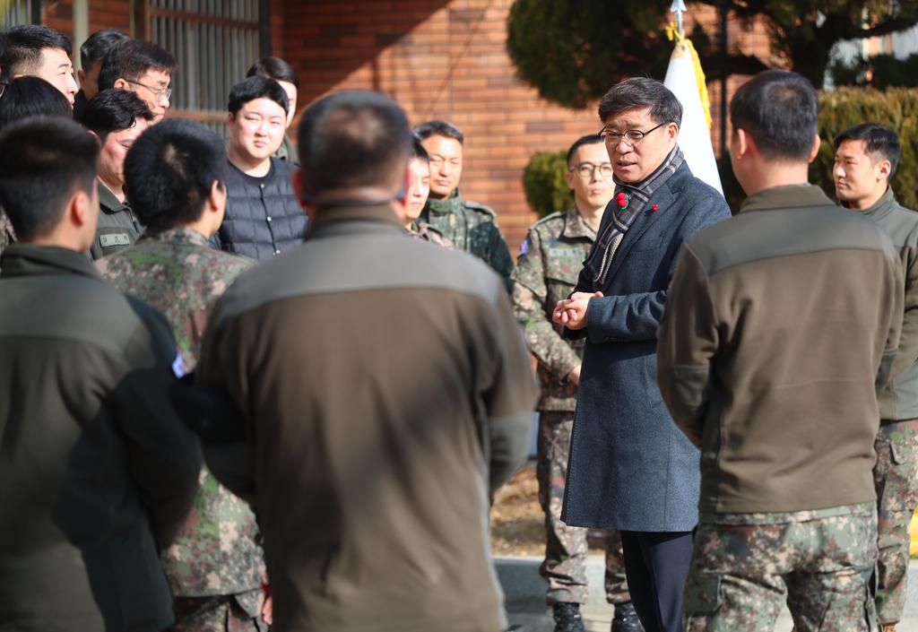 함양군 통합방위협의회 설 앞두고 군부대 방문 장병 격려