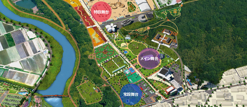 行事/公演の全体配置図