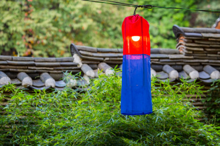 산삼꽃 머리핀, 청사초롱 만들기